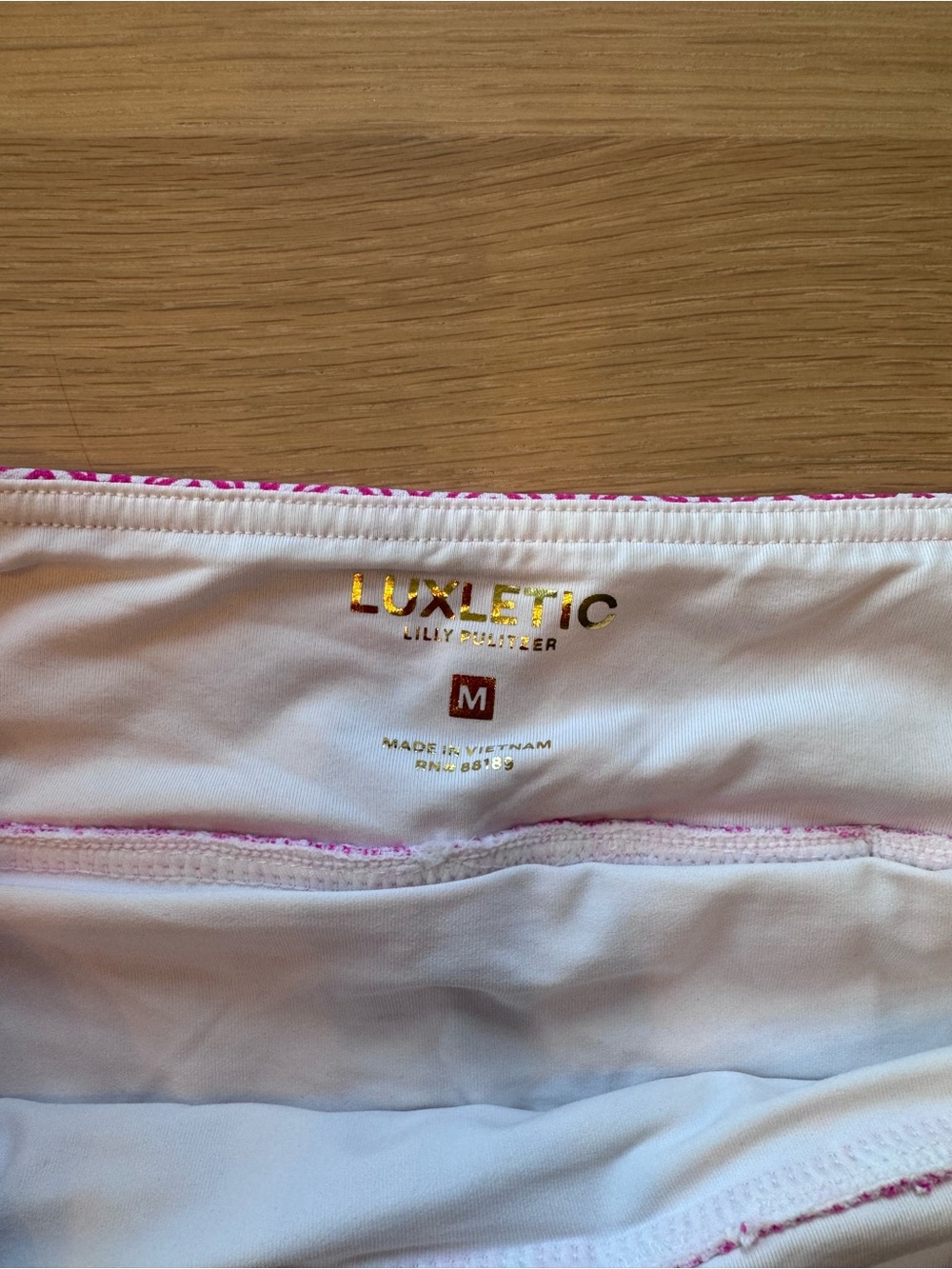 Lilly Pulitzer Pink and White Geometric Skater Skirt - Picture 3 of 4